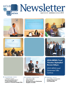 UCLG-MEWA Newsletter-6