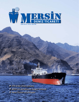 Deniz Ticareti Dergisi Ocak 2014 Sayısı