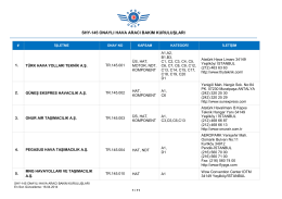 shy-145 onaylı hava aracı bakım kuruluşları