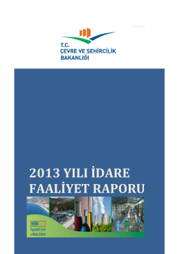 2013 Yılı İdare Faaliyet Raporu