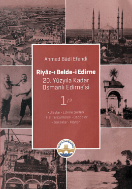 Riyâz-ı Belde-i Edirne 1-2 Cilt