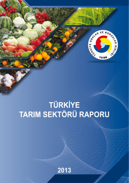 türkiye tarım sektörü raporu