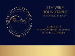 8th wief roundtable - World Islamic Economic Forum Foundation