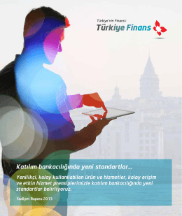 2013 Faaliyet Raporu (Tam PDF) - Türkiye Finans Katılım Bankası