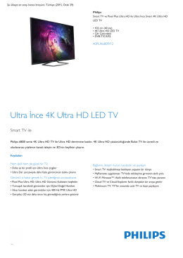 Ultra İnce Smart 4K Ultra HD LED TV