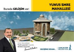 YUNUS EMRE MAHALLESİ - Sancaktepe Belediyesi