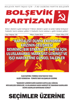 SEÇIMLER ÜZERINE - Bolşevik Parti