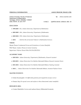 Personal PDF File - Ankara Üniversitesi