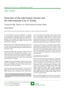 Overview of the Information Society and the