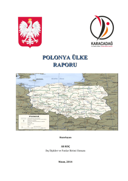 Polonya Ülke Raporu, A.KOÇ - Karacadağ Kalkınma Ajansı