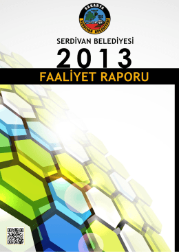 2013 Faaliyet Raporu - Serdivan Belediyesi