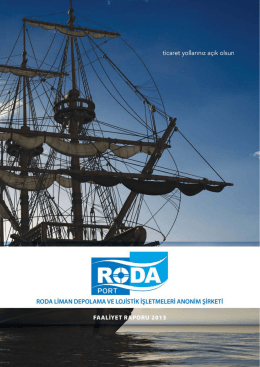 roda 2013 yılı faaliyet raporu