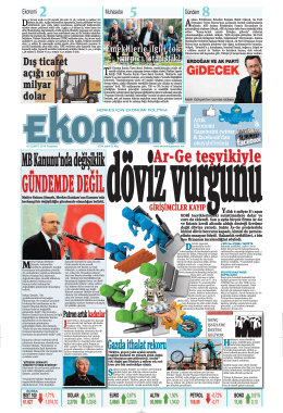 3 şubat 2014 - Ekonomi Gazetesi