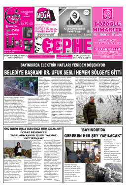 05.01.2015 Tarihli Cephe Gazetesi