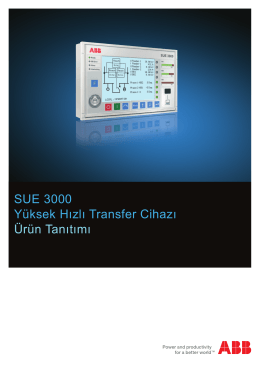 SUE 3000 Yüksek Hızlı Transfer Cihazı Ürün Tanıtımı