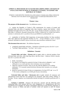 approval procedure of facılıtıes regarding hıdes and skıns of