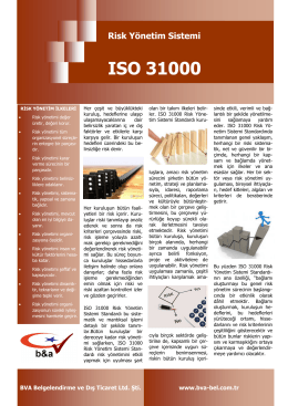 Risk Yönetim Sistemi ISO 31000