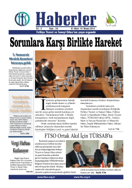 Mart 2014 - Fethiye Ticaret ve Sanayi Odası
