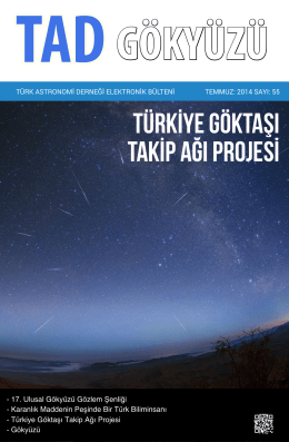 Türkİye Göktaşı TakİP Ağı Projesİ