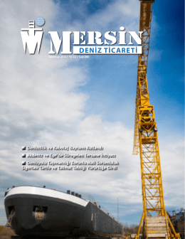 Deniz Ticareti Dergisi Temmuz 2014 Sayısı
