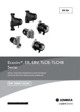 Ecocirc®, EB, EBV, TLCB, TLCHB Serisi