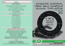 broşürü - TOK 2014 - Kocaeli Üniversitesi