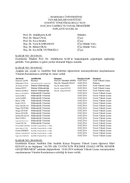 10.02.2014 - Marmara Üniversitesi