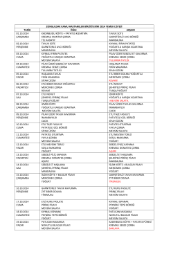 zonguldak kamu hastaneler birliği ekim 2014 yemek listesi tarih öğle