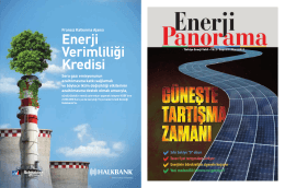 Bu yazı Enerji Panorama dergisinin Mart 2015 sayısı için