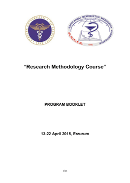 “Research Methodology Course”