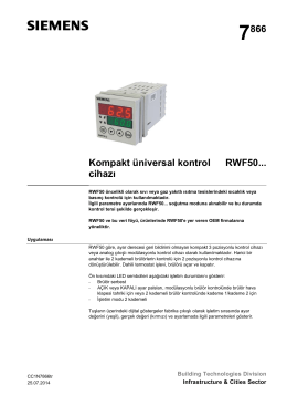 7866 Kompakt üniversal kontrol cihazı RWF50