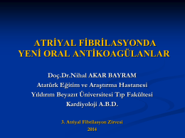 Nihal Akar Bayram - 4. atriyal fibrilasyon zirvesi 2015