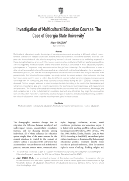 Investigation of Multicultural Education Courses: The Case