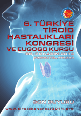 6. türkiye tiroid hastalıkları kongresi 6. türkiye tiroid hastalıkları