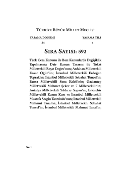 ss592 (1-30):Mizanpaj 1.qxd - Kanunlar Genel Müdürlüğü
