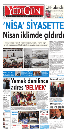 CHP alanda - Yedigün Gazetesi