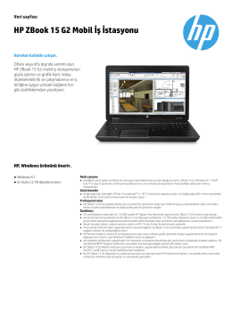 HP ZBook 15 G2 Mobil İş İstasyonu - Hewlett