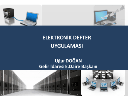 e-DEFTER - İstanbul Ymmo