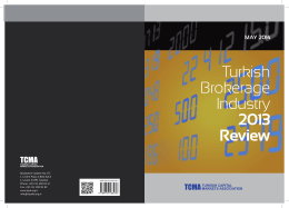 Turkish Brokerage Industry 2013 Review (May 2014)