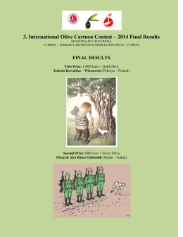 3. International Olive Cartoon Contest – 2014 Final Results