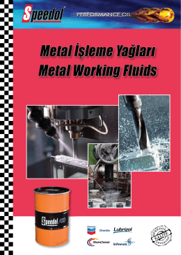 Metal İşleme Yağları Kataloğu (PDF indir)