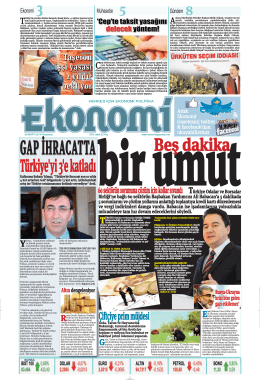 6 MART 2014 - Ekonomi Gazetesi