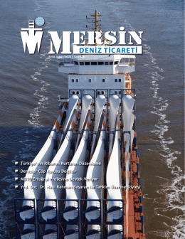 Deniz Ticareti Dergisi Eylül 2014 Sayısı