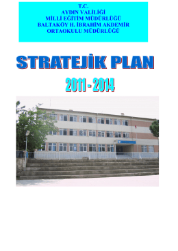 Stratejik Planımız - Milli Eğitim Bakanlığı