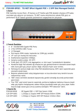 TG-NET P3010M-8POE | 8P Gigabit POE + 2 SFP Slot