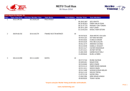 METU Trail Run