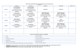 2014-2015 öğretim yılı güz dönemi ders programı