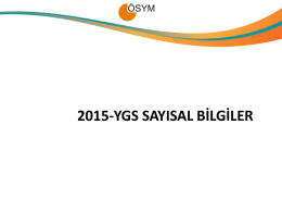 2015-YGS Sayısal Bilgiler - lys 2013 terci̇h klavuzu