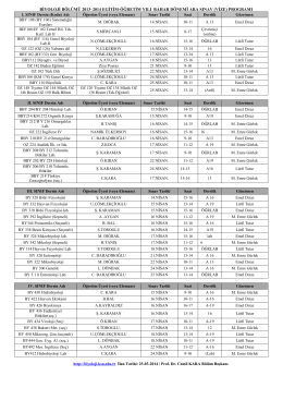 biyoloji bölümü 2013–2014 egitim