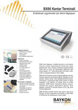 elektronik Katalog_BX66web - BAYKON Endüstriyel Tartım Sistemleri